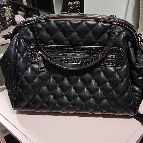 NICOLE LEE Black Embellished Handbag - Picture 2 of 3